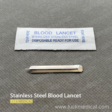 Stainless Steel Blood Lancet Blood Sugar